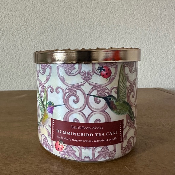 Bath & Body Works Other - New Bath & Body Works HUMMINGBIRD TEA CAKE 3 wick candle NEW
